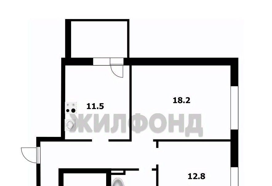 квартира г Новосибирск ул Приморская 5 Площадь Маркса фото 27