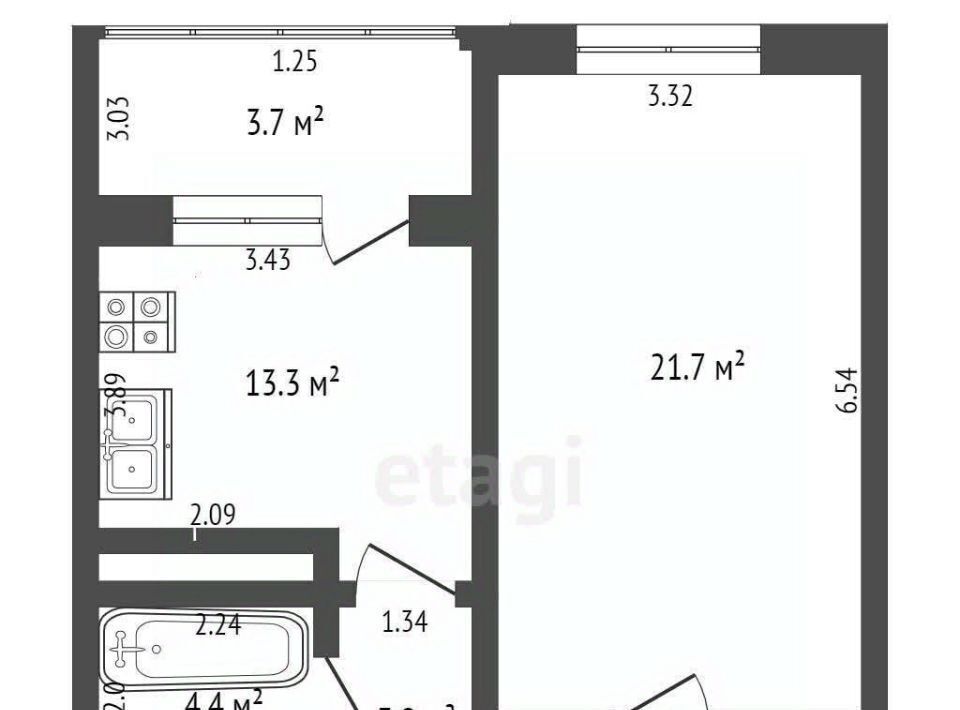квартира г Нягань р-н мкр 6 3 фото 2