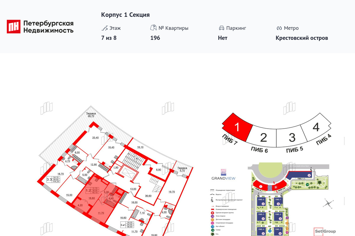 квартира г Санкт-Петербург метро Крестовский Остров Петровский пр-кт Петровский 28 к 1 ст 1 фото 2