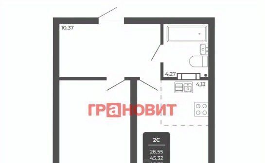 квартира г Новосибирск Речной вокзал ул Автогенная 75 фото 2