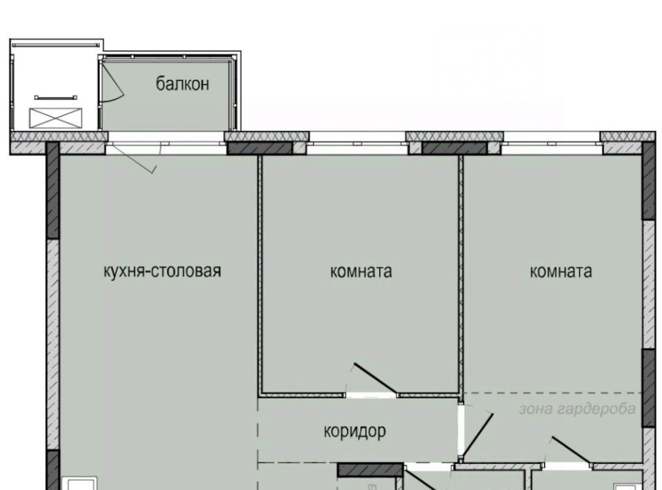 квартира г Ижевск р-н Индустриальный Культбаза ЖК «Ежевика» 10 жилрайон, 8-й мкр фото 1