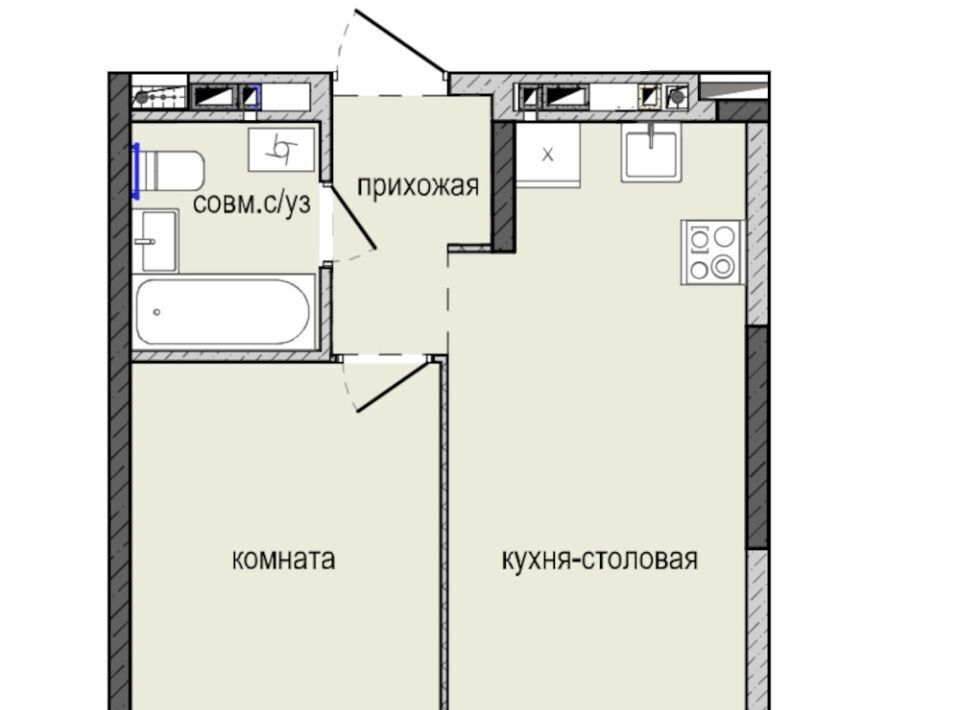 квартира г Ижевск р-н Индустриальный Культбаза ЖК «Ежевика» 10 жилрайон, 8-й мкр фото 1