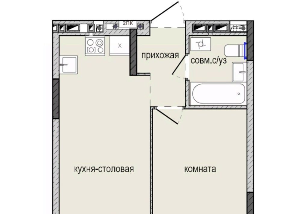 квартира г Ижевск р-н Индустриальный Культбаза ЖК «Ежевика» 10 жилрайон, 8-й мкр фото 1
