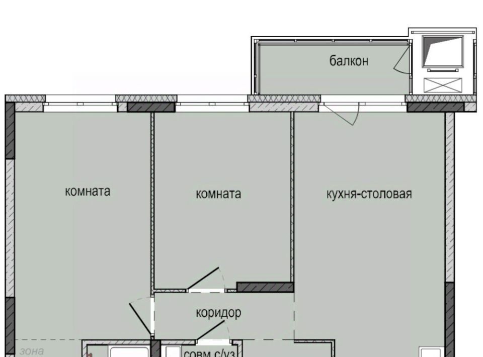 квартира г Ижевск р-н Индустриальный Культбаза ЖК «Ежевика» 10 жилрайон, 8-й мкр фото 1