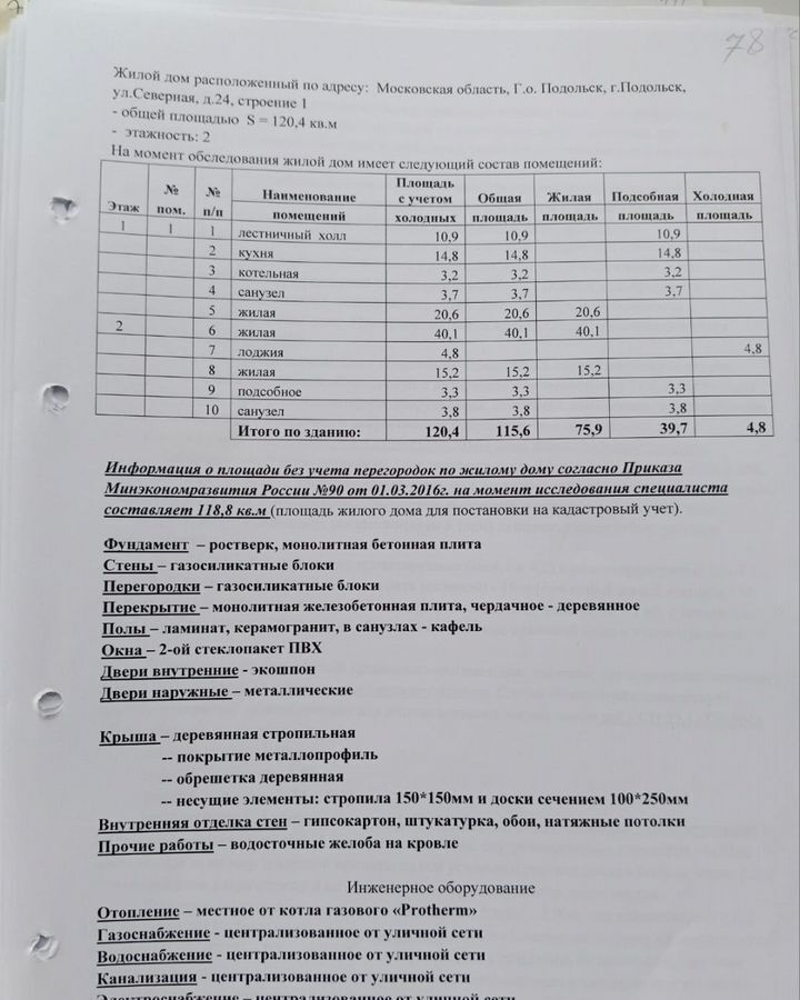 дом г Подольск ул Северная 24 17 км, Варшавское шоссе фото 25