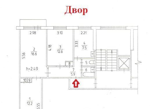 квартира г Пермь р-н Индустриальный ул Чердынская 30 фото 14