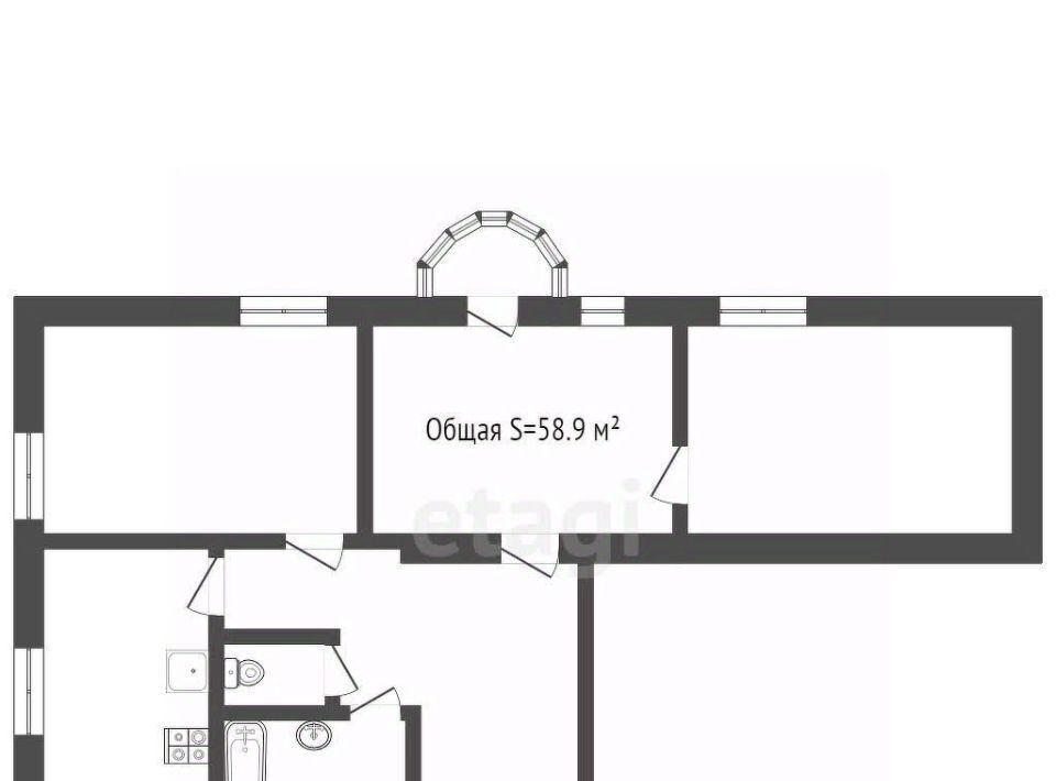 квартира г Юрга ул Кирова 19 фото 2