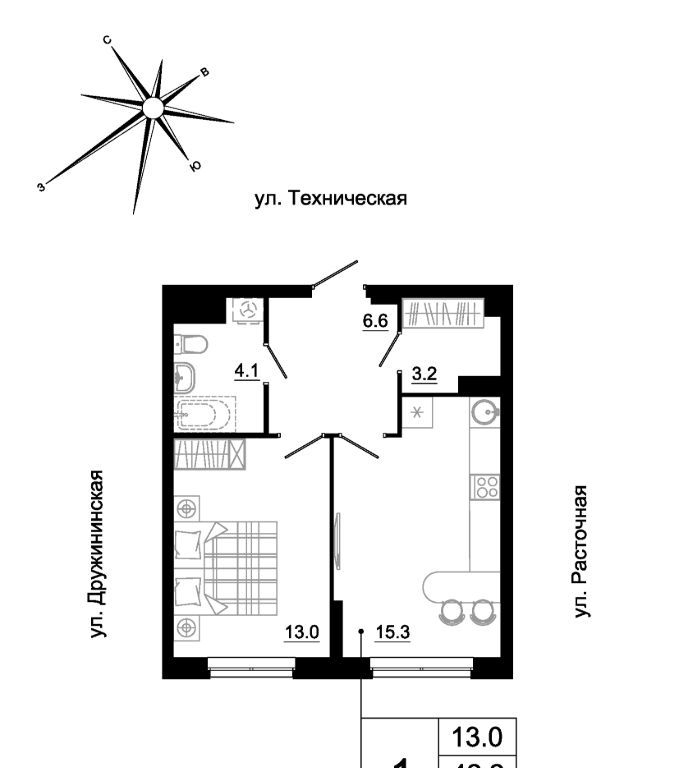 квартира г Екатеринбург Старая Сортировка ул Техническая 149а фото 2