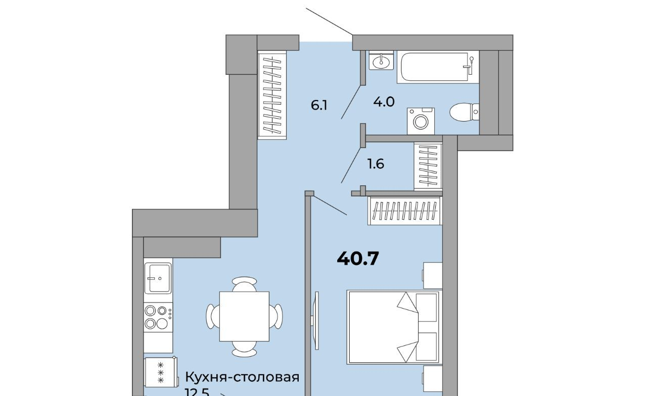 квартира г Екатеринбург Уралмаш пер Черниговский 20 м-н фото 1