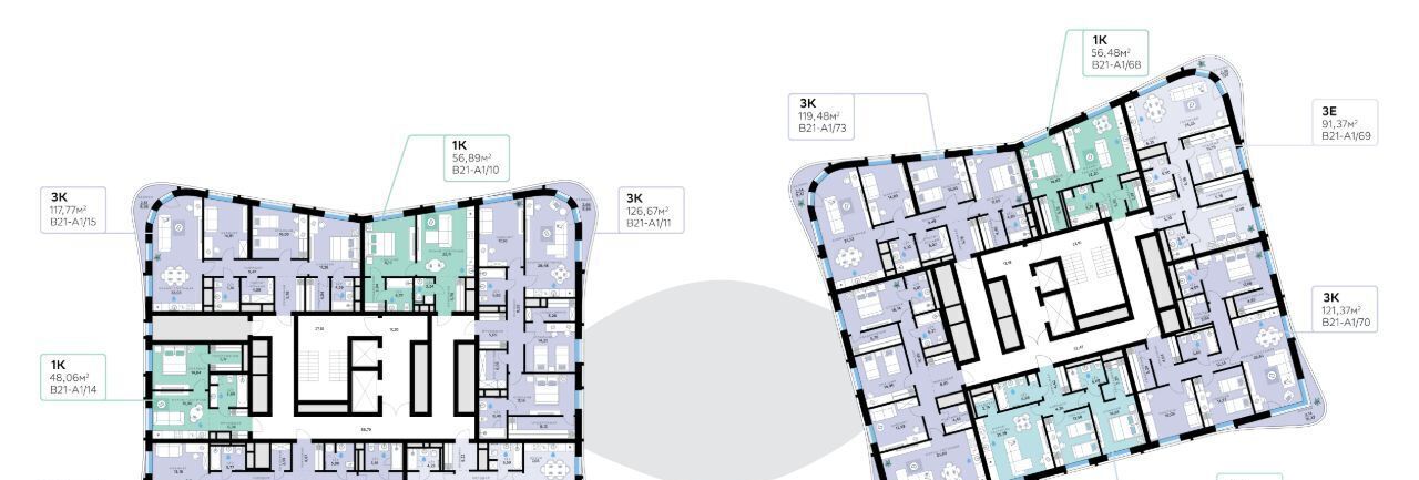 квартира г Москва метро Мякинино ЗАО Рублёво-Архангельское В 21 кв-л, СберCити жилой комплекс фото 2