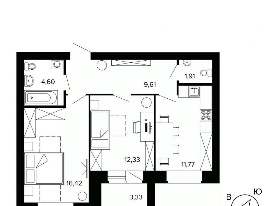 квартира г Березовский ул Победы 7 Проспект Космонавтов фото 1