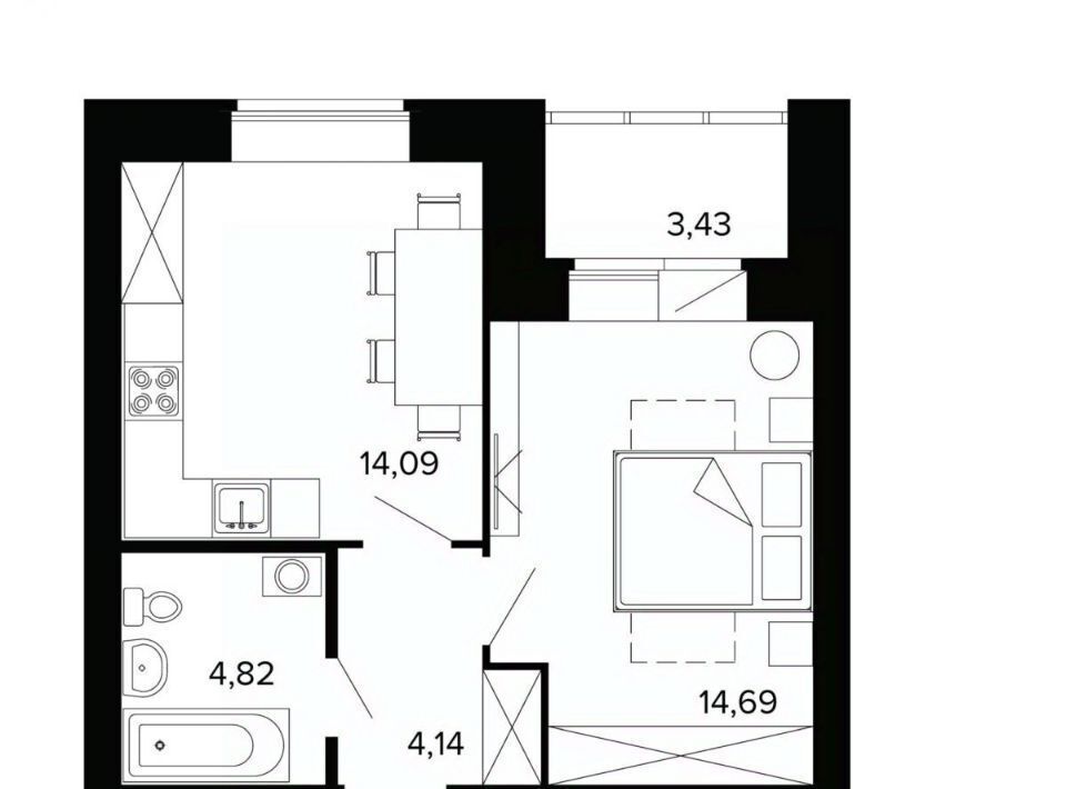 квартира г Березовский ул Победы 5а Проспект Космонавтов фото 1