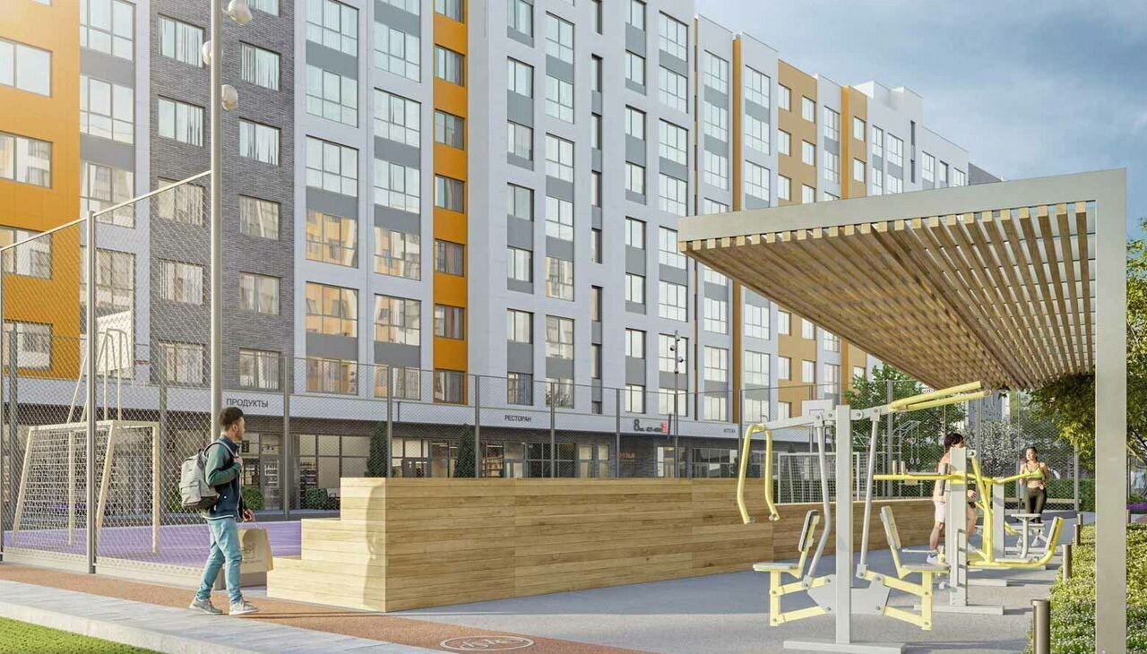 квартира г Краснодар р-н Прикубанский ул им. Кудухова Б.С. 1 корп. 1 фото 3