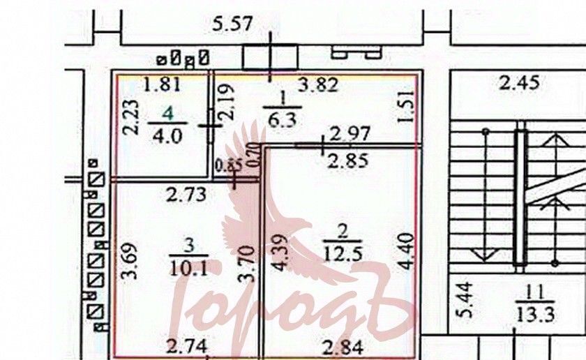 квартира г Орел р-н Железнодорожный ул Ливенская 33к/2 фото 15