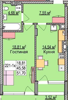 квартира р-н Зеленоградский г Зеленоградск ул Гагарина 87 фото 2