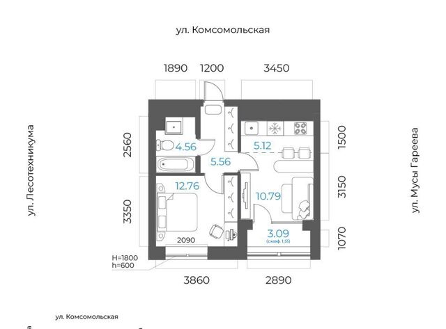 р-н Октябрьский микрорайон Глумилино-2 8-е Небо жилой комплекс фото
