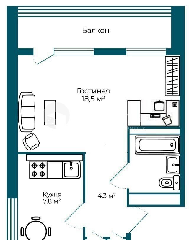 квартира г Екатеринбург Динамо ул Бебеля 126 фото 2