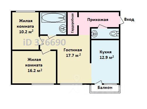 квартира г Щёлково Щёлково, Финский микрорайон, 11 фото 2
