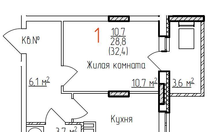 квартира г Владимир р-н Фрунзенский ул Добросельская 178 фото 1