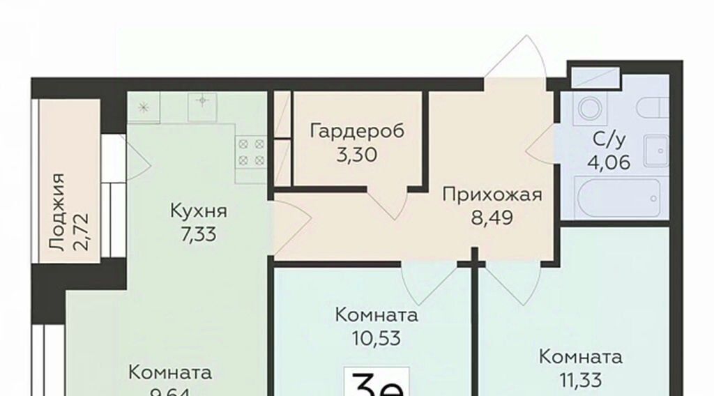 квартира г Воронеж р-н Ленинский ул Матросова 64а фото 1
