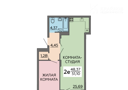 квартира г Воронеж Шилово ул Теплоэнергетиков 17/3 м-н фото 2