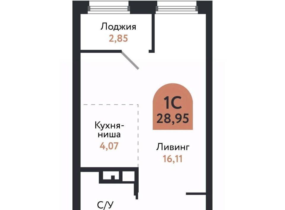 квартира г Томск р-н Ленинский Черемошники ул Бердская 14/3 фото 2