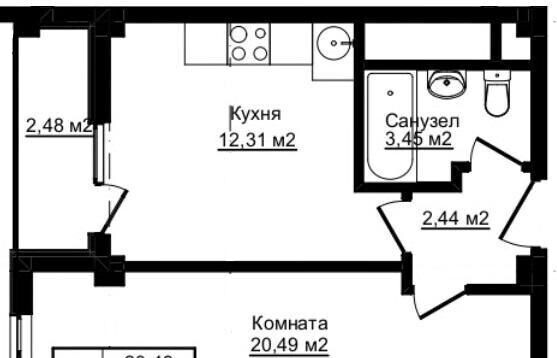 квартира г Сочи ул Пластунская 104а фото 11