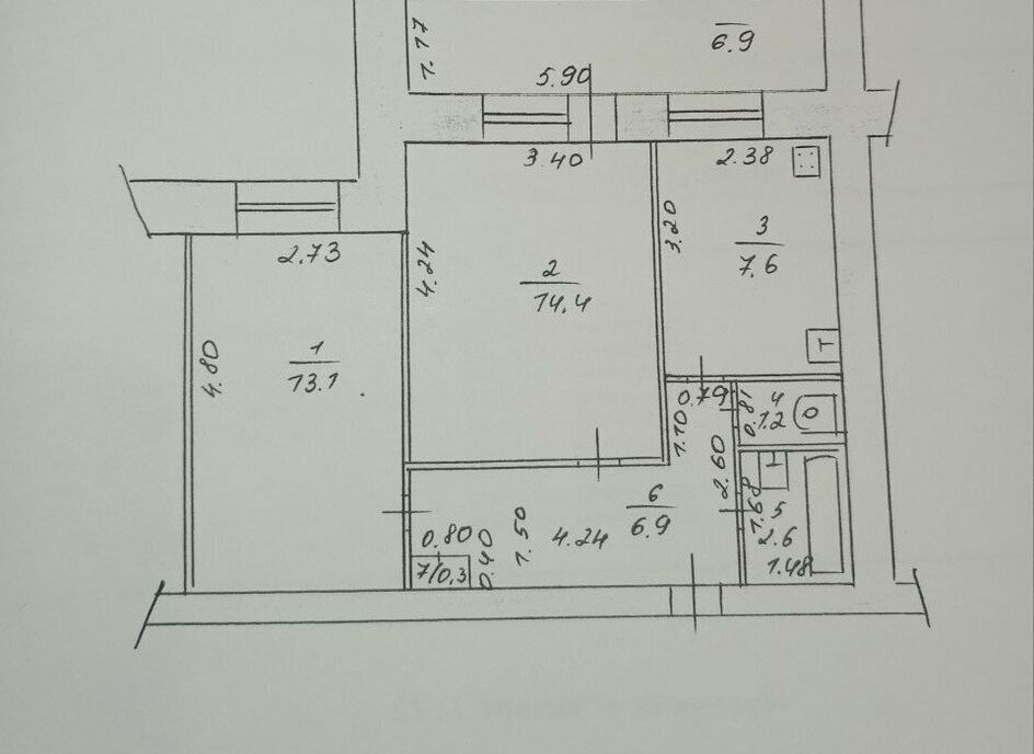 квартира г Казань метро Горки ул Хусаина Мавлютова 21 фото 19