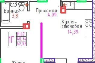 квартира г Тольятти р-н Автозаводский ул Маршала Жукова 60 фото 40