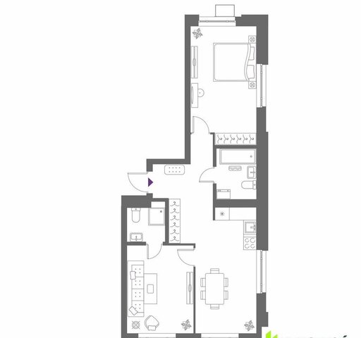 квартира р-н Верх-Исетский ул Крауля блок-секция 1. 2 фото