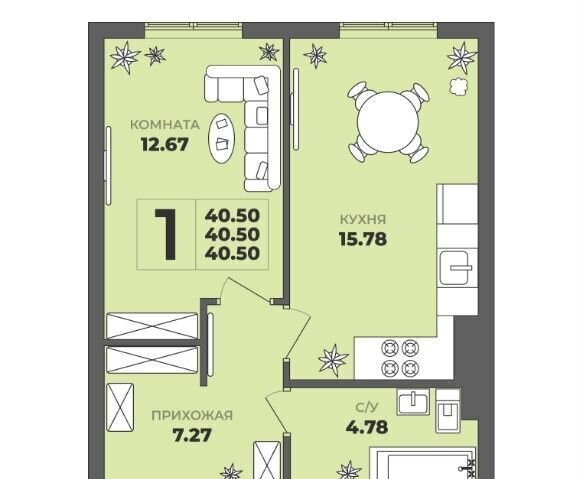квартира г Калининград р-н Московский ул. Толстикова, д. 36, корп. 2 фото 2
