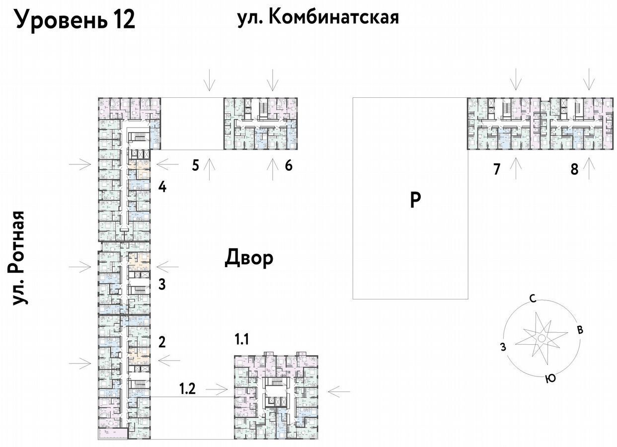 квартира г Екатеринбург р-н Ленинский ул. Комбинатская, д. 16 фото 2