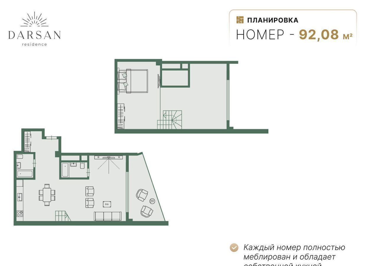 квартира г Ялта ул Войкова МФК «Резиденция Дарсан» з/у. 39А, корп. 3 фото 2