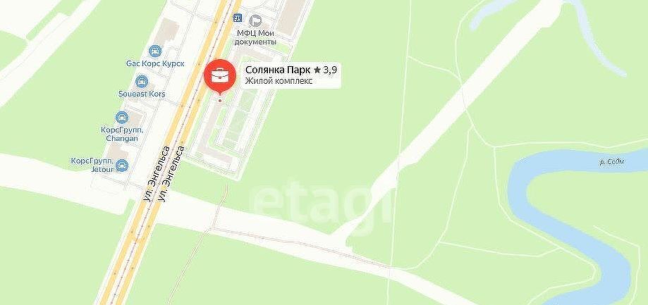 квартира г Курск р-н Сеймский ул Энгельса 158к/1 фото 10