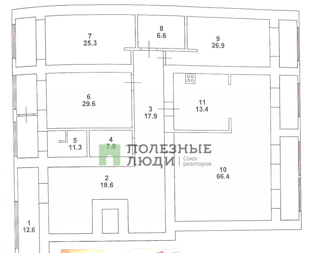 квартира г Саратов р-н Фрунзенский ул им Пугачева Е.И. 98/100 фото 49