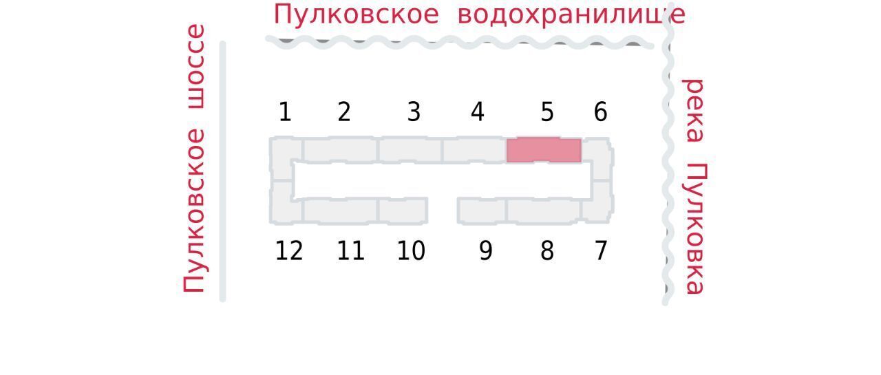 квартира г Санкт-Петербург п Шушары ЖК «Пулково Lake» метро Московская фото 2
