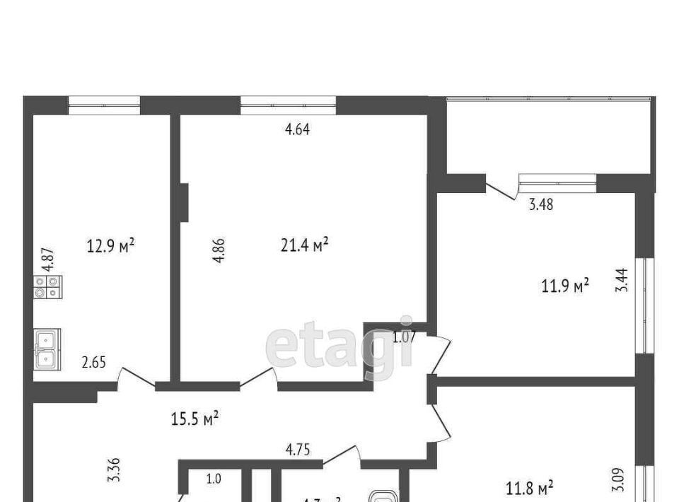 квартира г Ханты-Мансийск ул Студенческая 20 фото 24