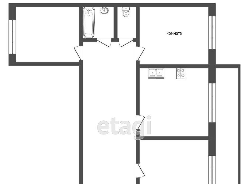 квартира г Тверь р-н Московский б-р Цанова 21а фото 2