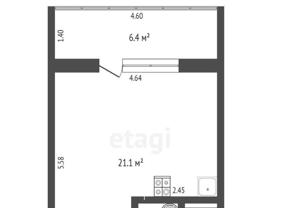 квартира г Тюмень р-н Калининский ул Интернациональная 199к/2 фото 3
