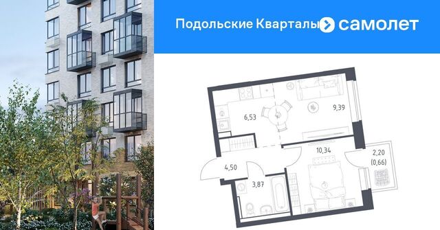 ЖК «Подольские кварталы» метро Бунинская аллея № 103 кв-л фото
