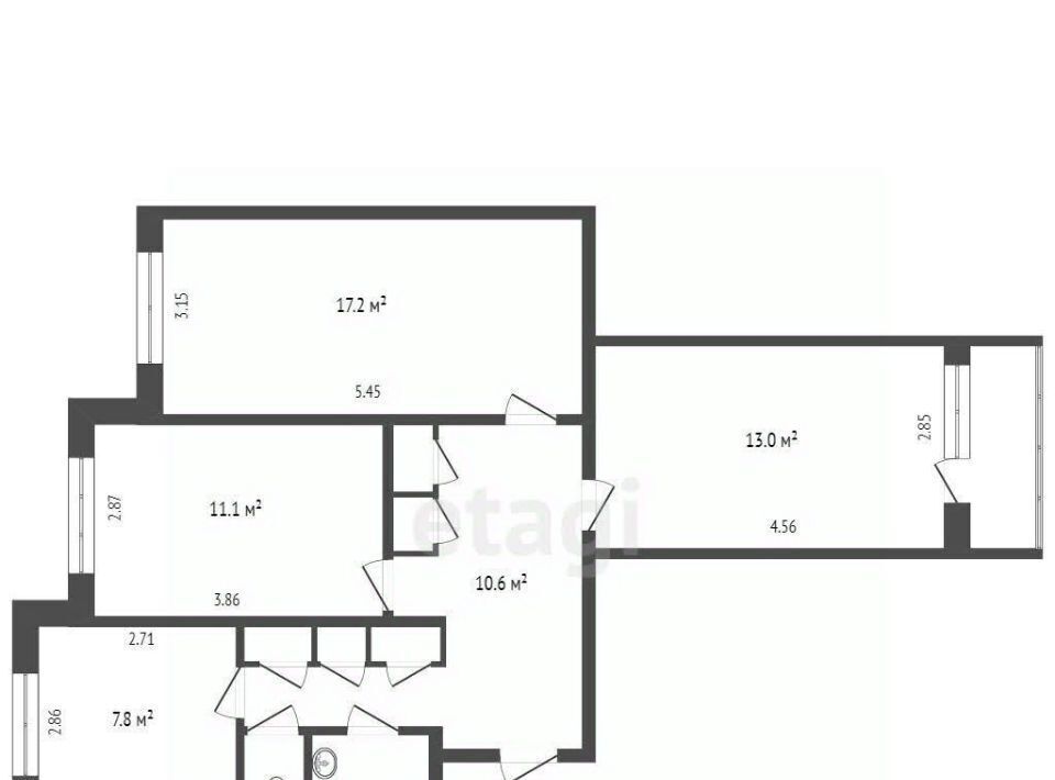 квартира г Новый Уренгой мкр Восточный 2/1 фото 2