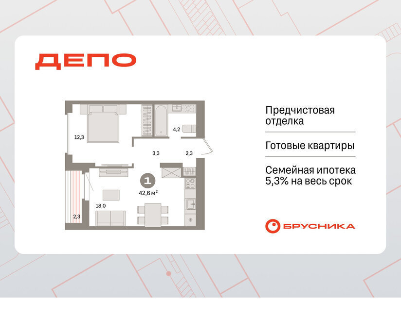 квартира г Екатеринбург р-н Железнодорожный Старая Сортировка ЖК Квартал Депо Проспект Космонавтов, жилой район Сортировочный фото 1