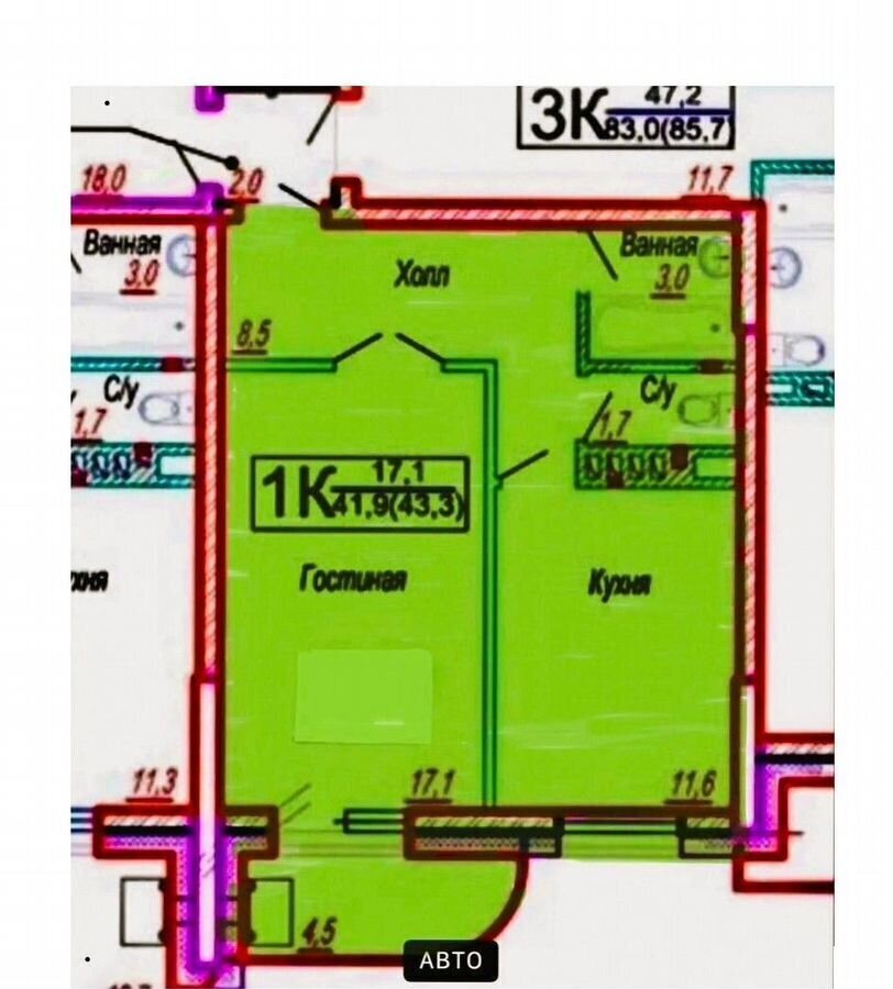 квартира г Саратов р-н Заводской ул. имени Н. Г. Чернышевского, 55Д фото 20
