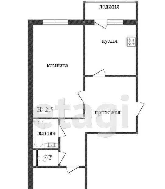 квартира г Кострома пр-д Южный 3 фото 14