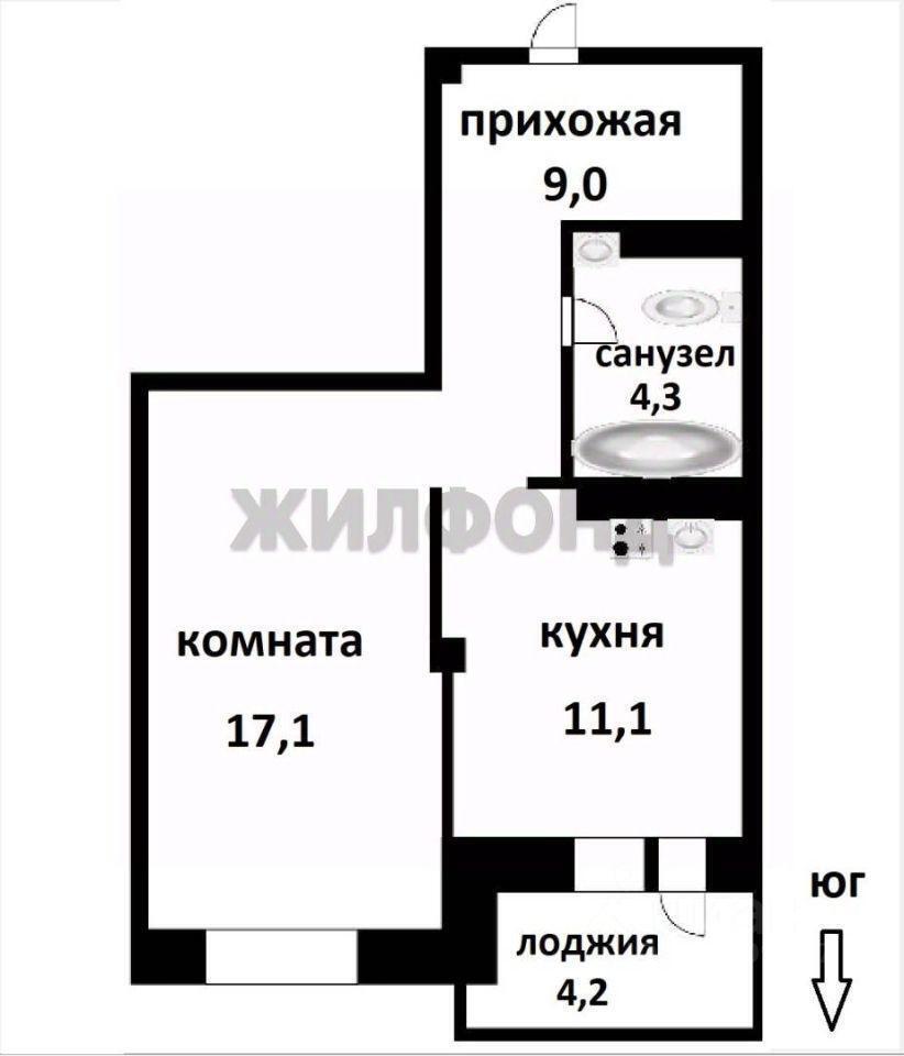 квартира г Новосибирск р-н Ленинский ул Междуреченская 2б/3 ЖК «Аквамарин» фото 35
