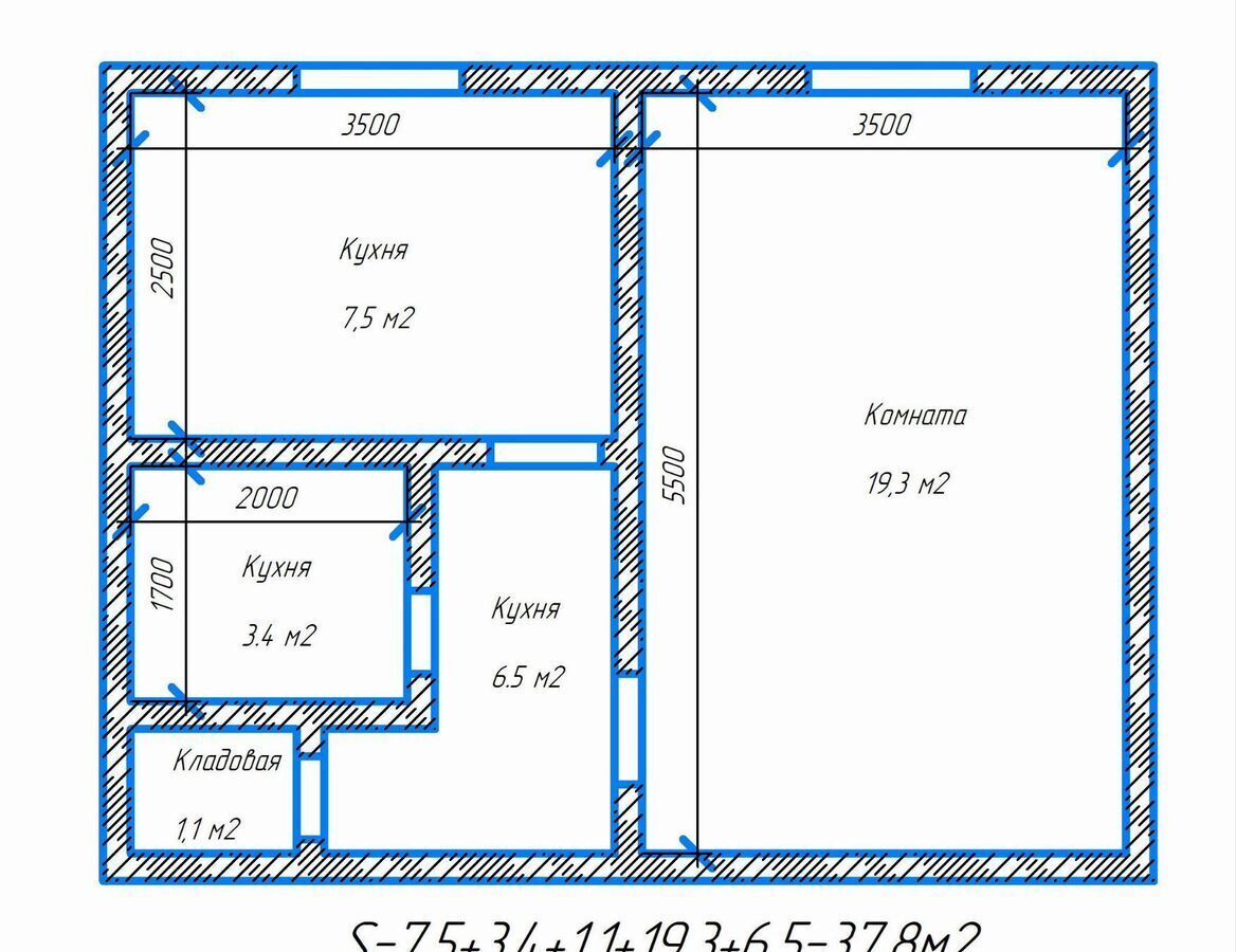квартира г Новокуйбышевск ул З.Космодемьянской 7 фото 1