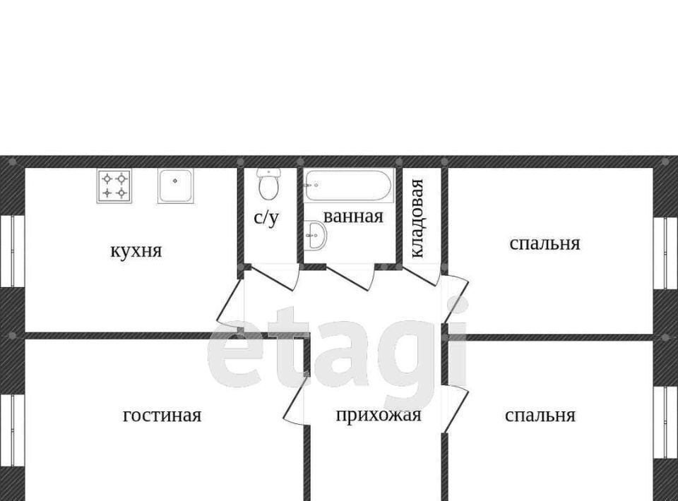 квартира р-н Приволжский г Приволжск ул Железнодорожная 20 фото 2