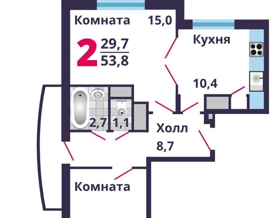 квартира г Лобня ул Колычева 7 Лобня фото 1