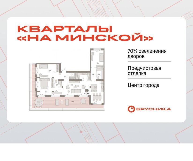 квартира г Тюмень жилой комплекс На Минской фото 1