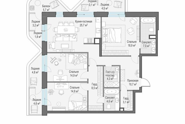 микрорайон В метро Автозаводская ЮАО Даниловский ЖК Форивер, 10 фото